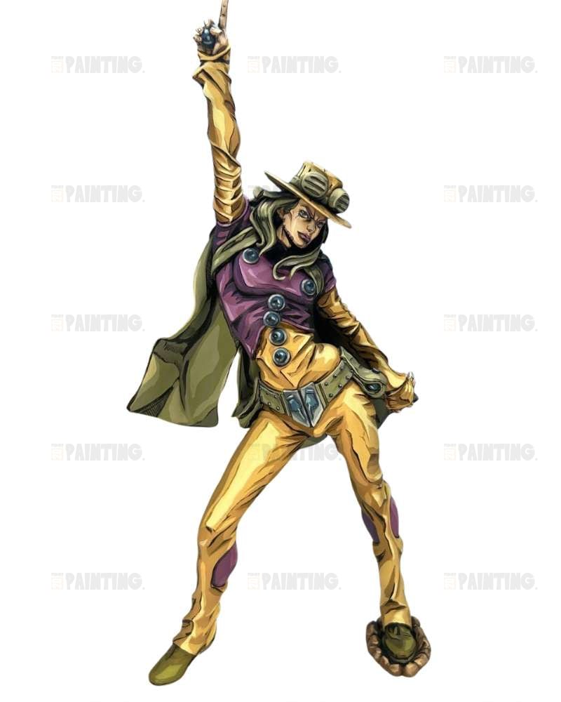 30CM JoJo's Bizarre Adventure Gyro Zeppeli Figure Repaint
