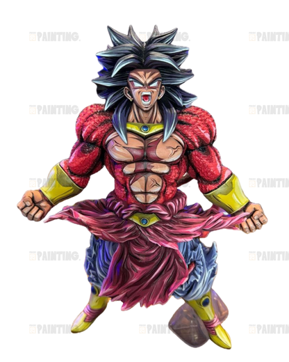 30CM Dragon Ball Broly SSJ4 Action Figure Repaint