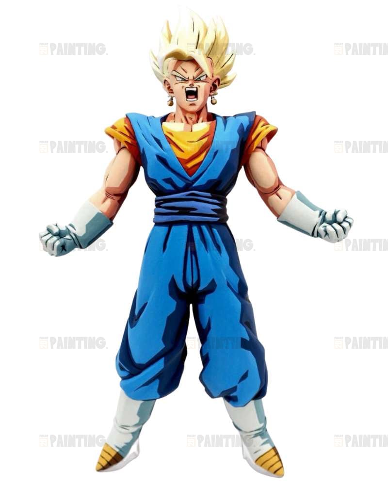 26CM Super Saiyan Vegito Anime 2D Figure Repaint