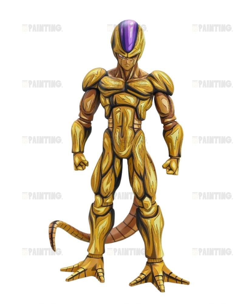 25CM Dragon Ball Z Cooler 2D Colour Anime Figure Repaint
