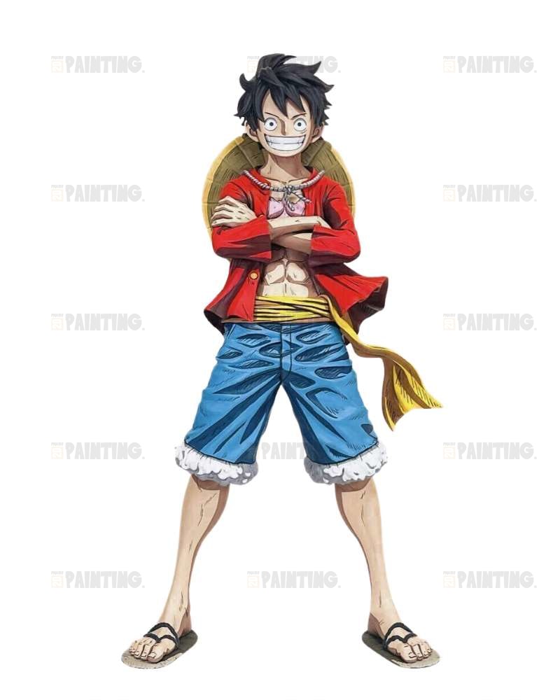 45CM One Piece Monkey D. Luffy Figure Repaint