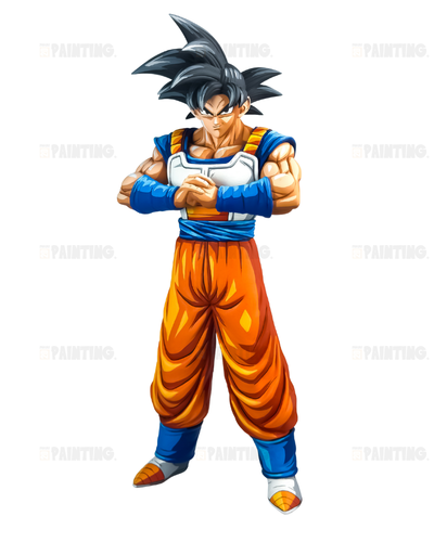 30CM Custom 3D Print Dragon Ball Son Goku Figure Repaint – 2D