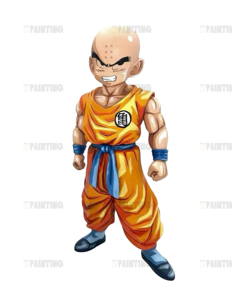 17CM Dragon Ball Z Krillin Figure Repaint