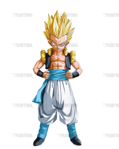 19CM Dragon Ball Super Saiyan Gotenks Action Figure Repaint