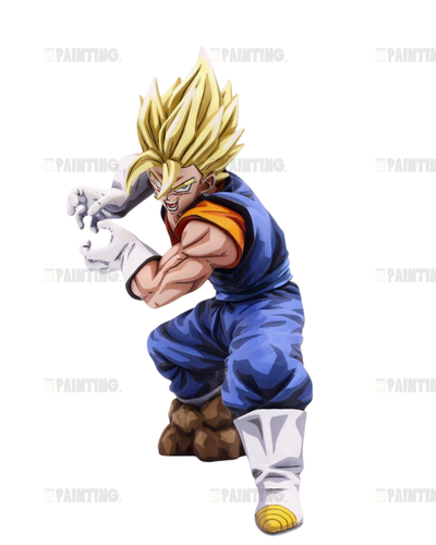 20CM Dragon Ball Vegito Kamehameha Attack Figure Repaint