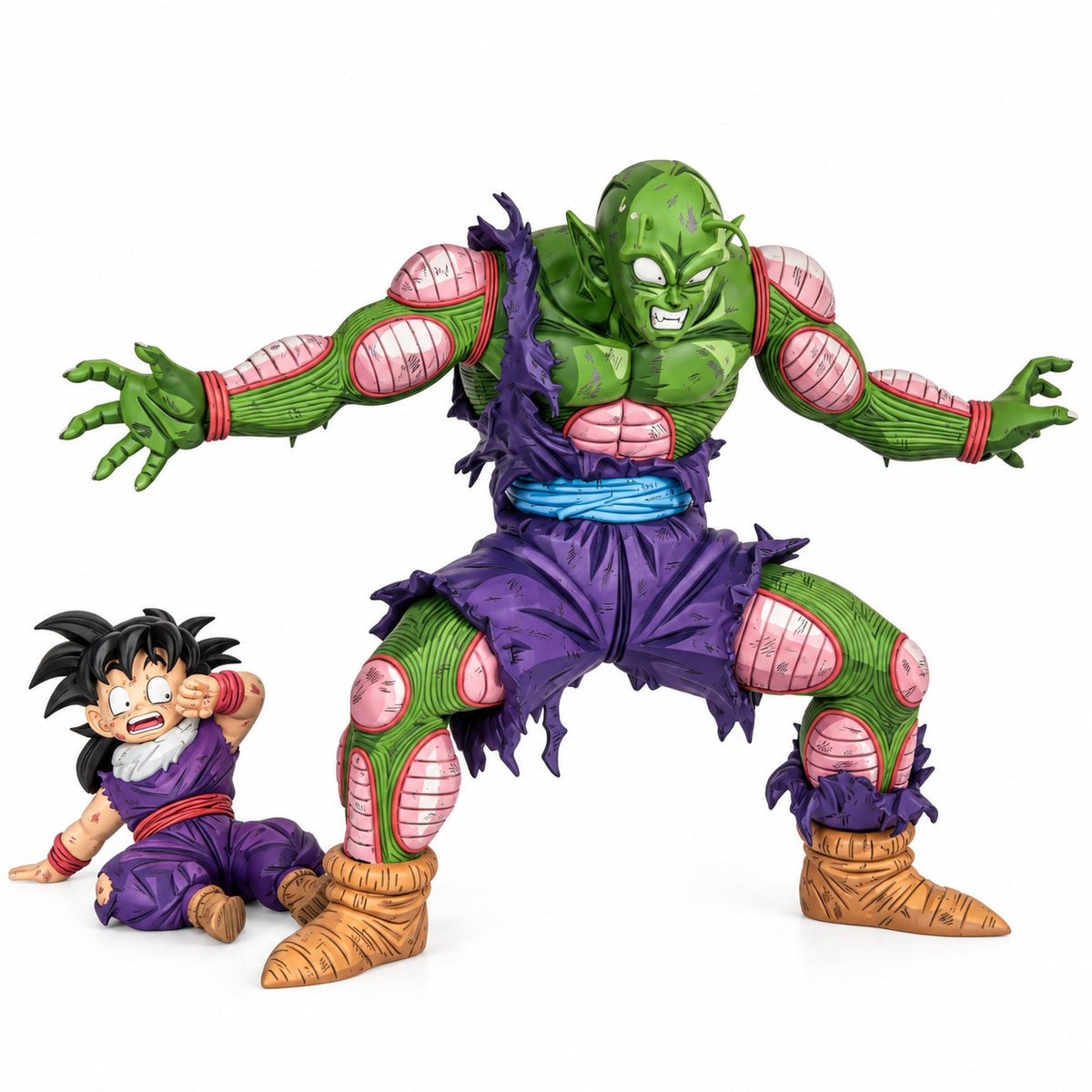 Dragon Ball Piccolo & Son Gohan Figure Repaint — full figure