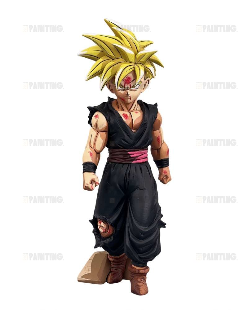 16CM Solid Edge Works Son Gohan Super Saiyan Figure Repaint