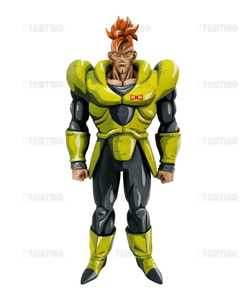 26CM Dragon Ball Android 16 Figure Repaint – 2D Figure Painting