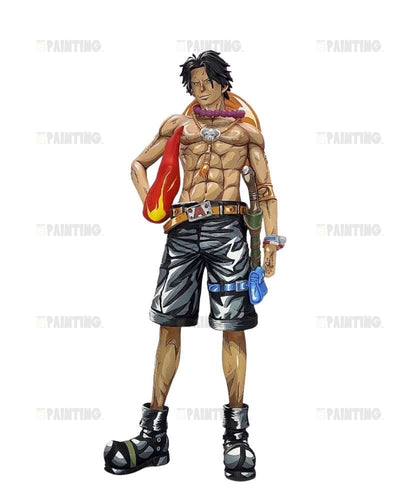 27CM One Piece Grandista Portgas D. Ace Figure Repaint