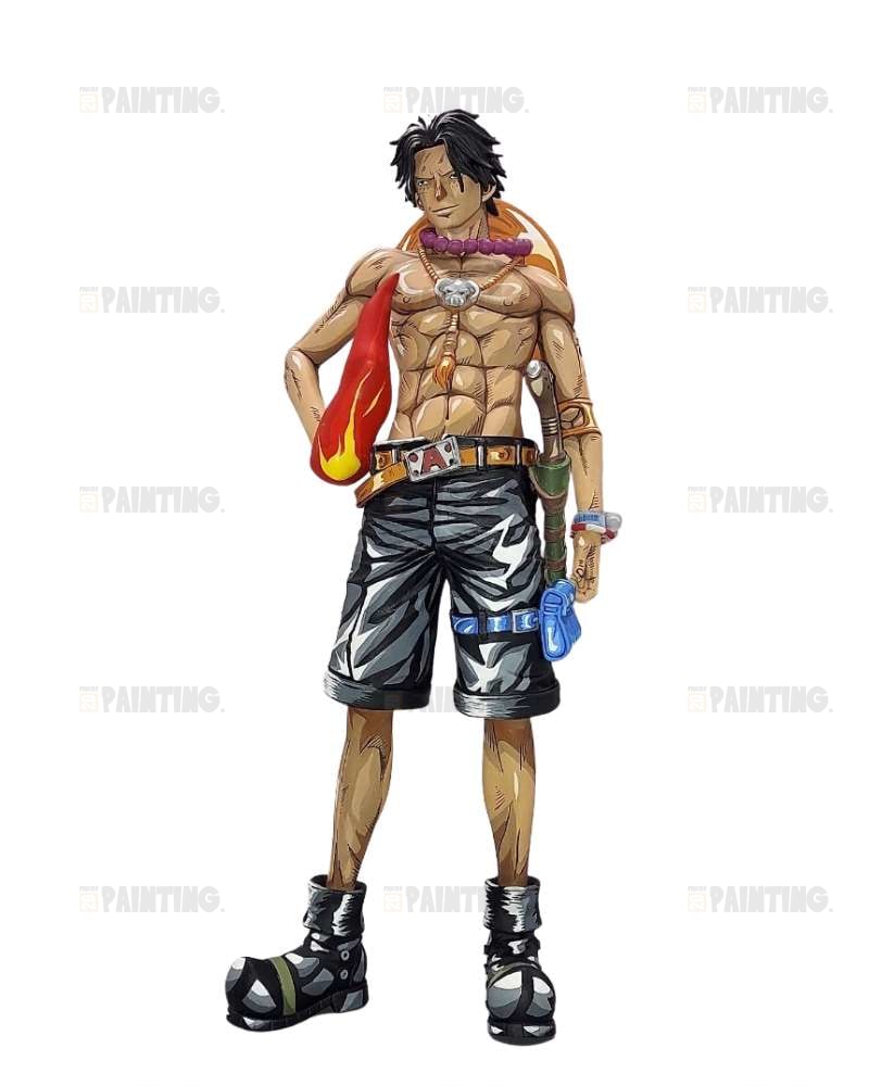 27CM One Piece Grandista Portgas D. Ace Figure Repaint