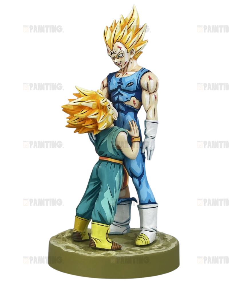 22CM Dragon Ball Vegeta Father & Son Figure Repaint
