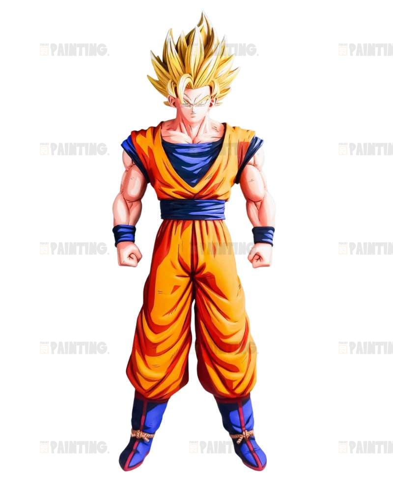 31CM DBZ Super Saiyan 2 Son Goku Figure Repaint