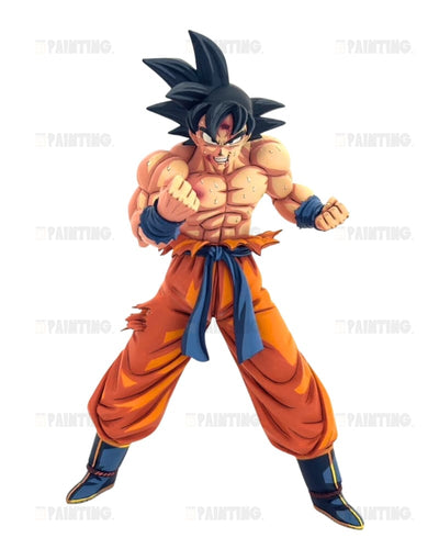 Dragon Ball Z Son Goku 2D Anime Colour Figure Repaint