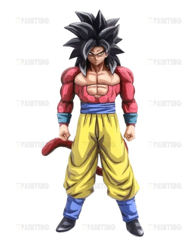 2D Colour Dragon Ball GT Super Saiyan 4 Goku Figure Repaint