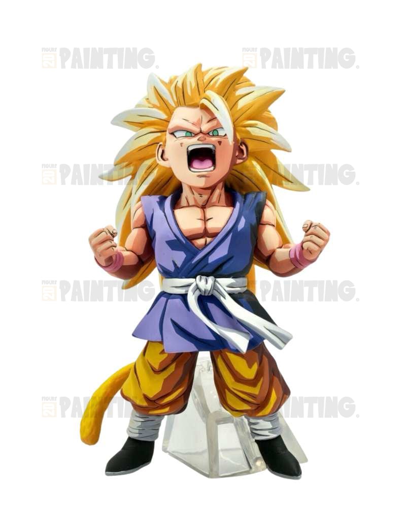 14CM Dragon Ball Super Saiyan 3 Son Goku Kid Repaint