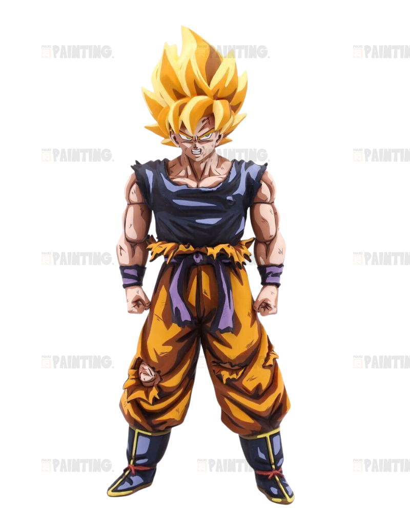 17CM Super Saiyan Son Goku Anime Figure Repaint