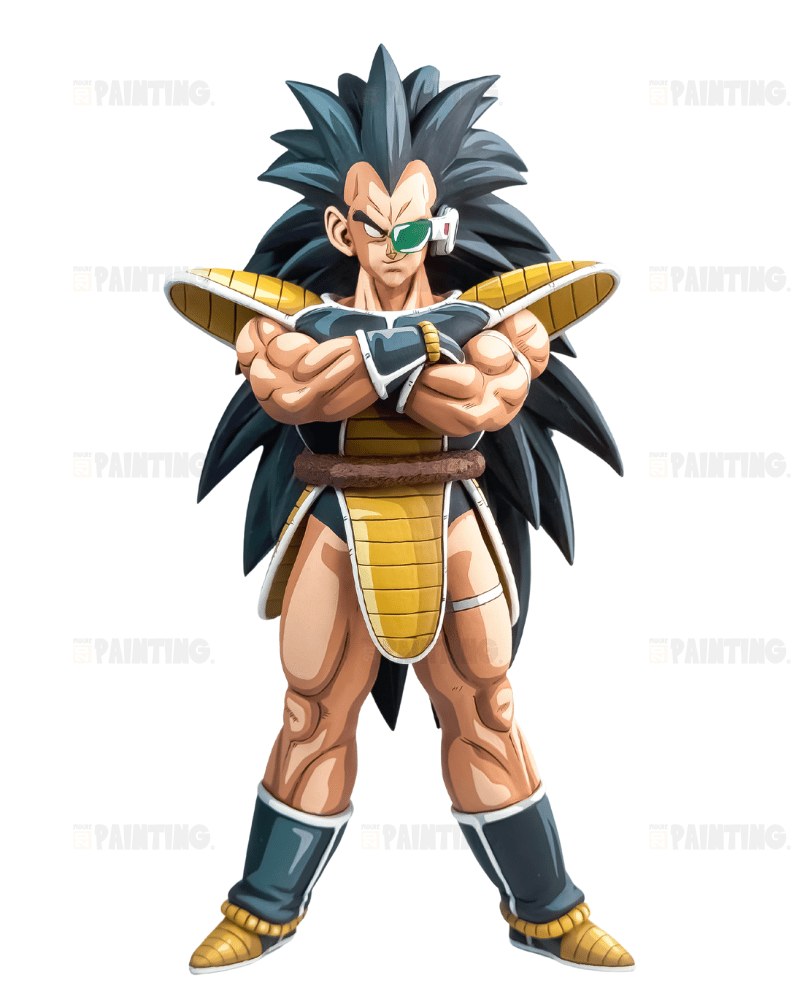 25CM Dragon Ball Z Raditz Figure Repaint – 2D Figure Painting