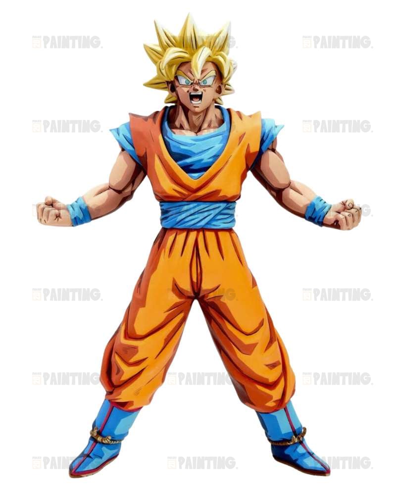 Dragon Ball Super Saiyan Goku Figure Repaint