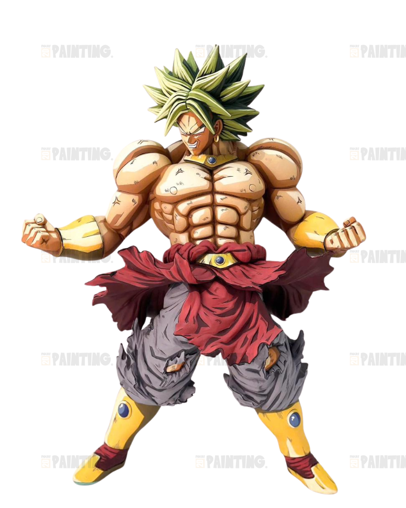 31CM Custom Dragon Ball Super Saiyan Broly Anime Figure