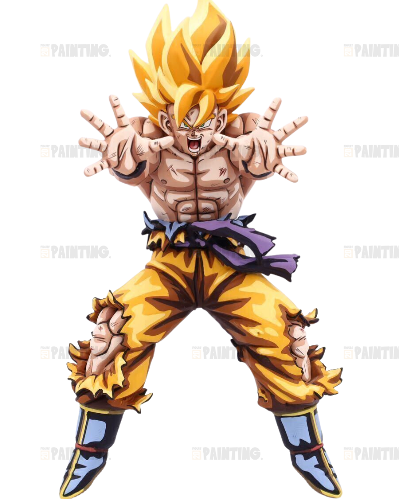 14CM Super Saiyan Son Goku 2D Figure Repaint