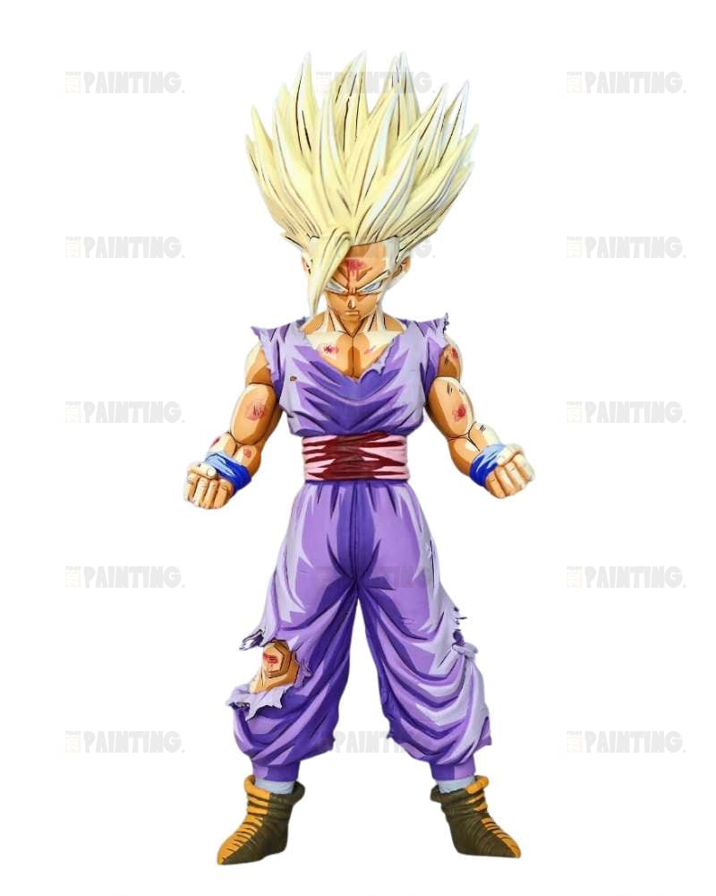 22CM Dragon Ball Son Gohan SSJ2 Figure Repaint