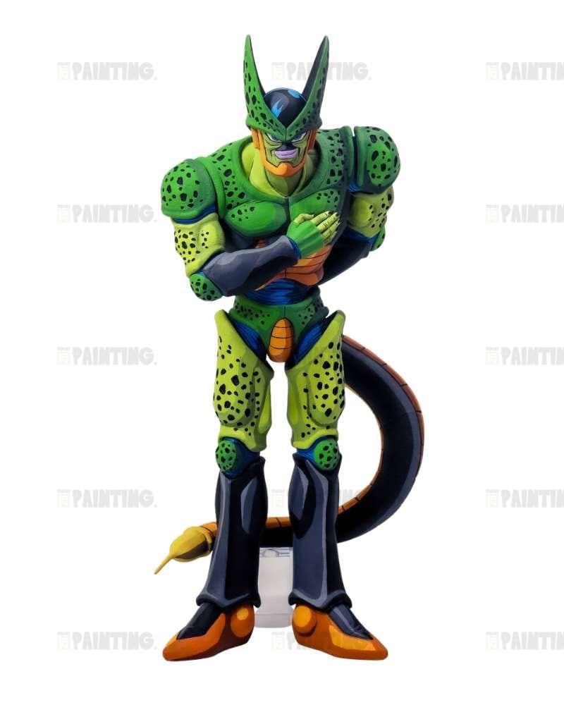 27CM Dragon Ball Cell Second Form Figure Repaint
