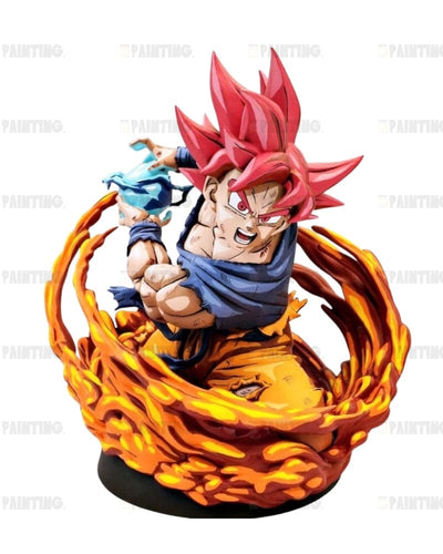 2D Painted Kamehameha Son Goku Burstant Figure