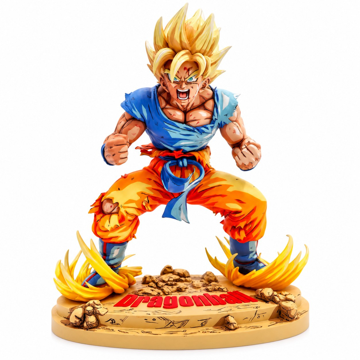 Dragon Ball Kai Super Saiyan Son Goku Figure Repaint — full figure
