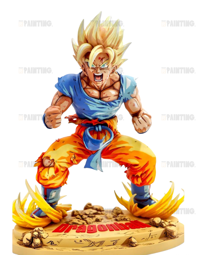 23CM DBZ Kai Super Saiyan Son Goku Figure Repaint