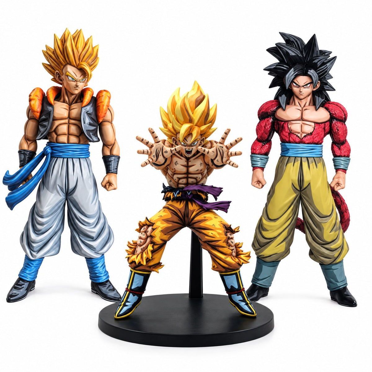Dragon Ball Bundle 3x Figure 2D Anime Colour Repaint — full figure