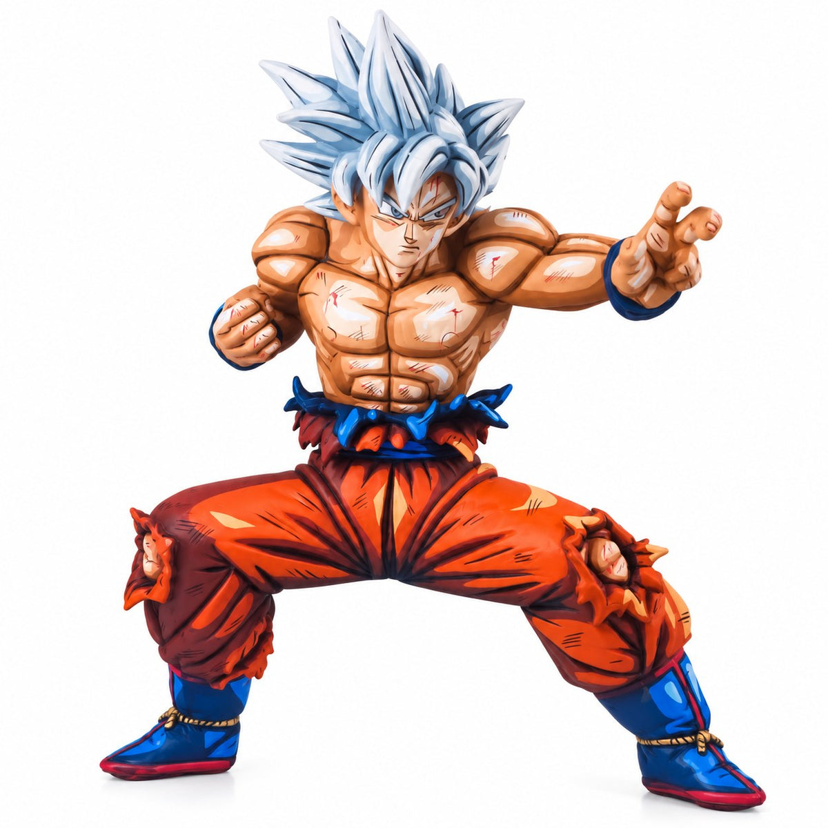 Anime Colour Dragon Ball Super Son Goku Ultra Instinct Figure Repaint — full figure