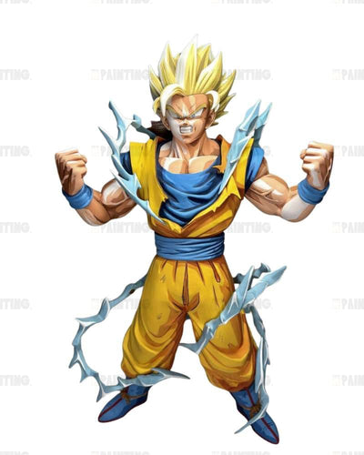 Dragon Ball Super Saiyan Goku 2D Figure Repaint