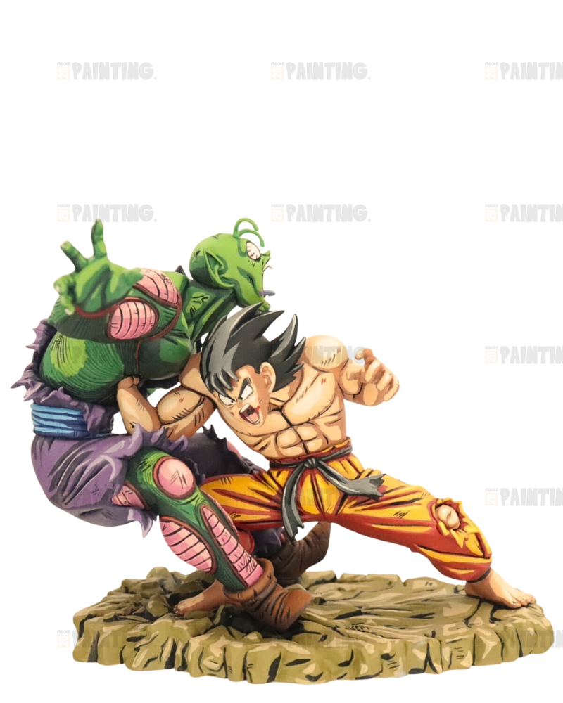 15CM Dragon Ball Son Goku vs Piccolo Figure Anime Repaint