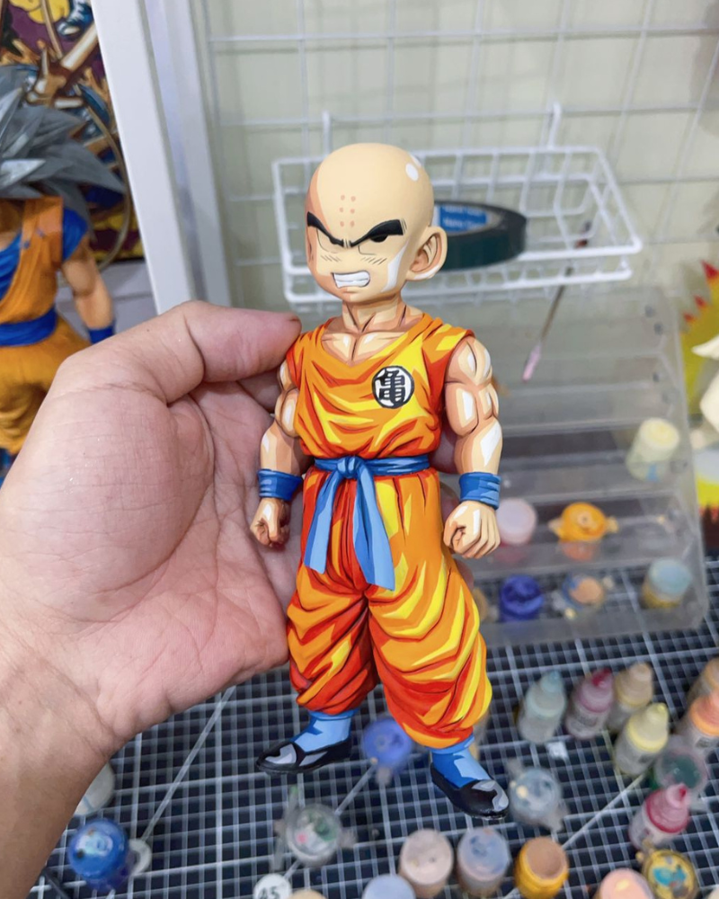 17CM Dragon Ball Z Krillin Figure Repaint