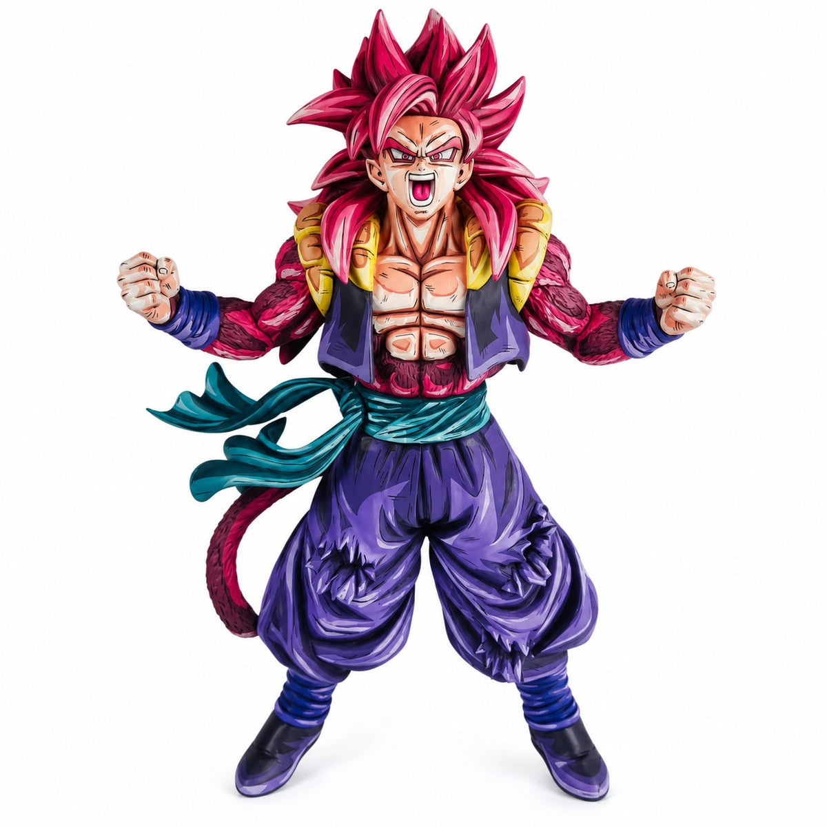 2D Anime Colour Dragon Ball Heroes Gogeta SSJ4 Figure Repaint — full figure