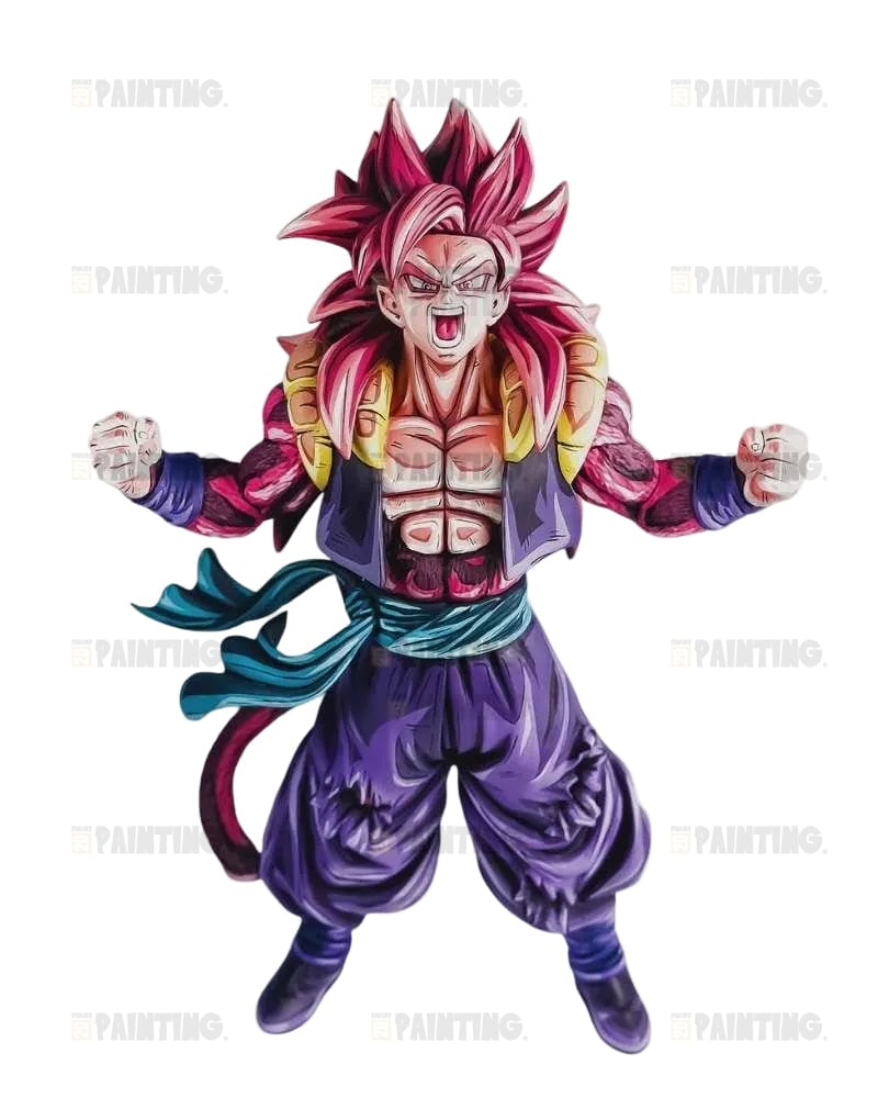 25CM Dragon Ball Heroes Gogeta SSJ4 Figure Repaint