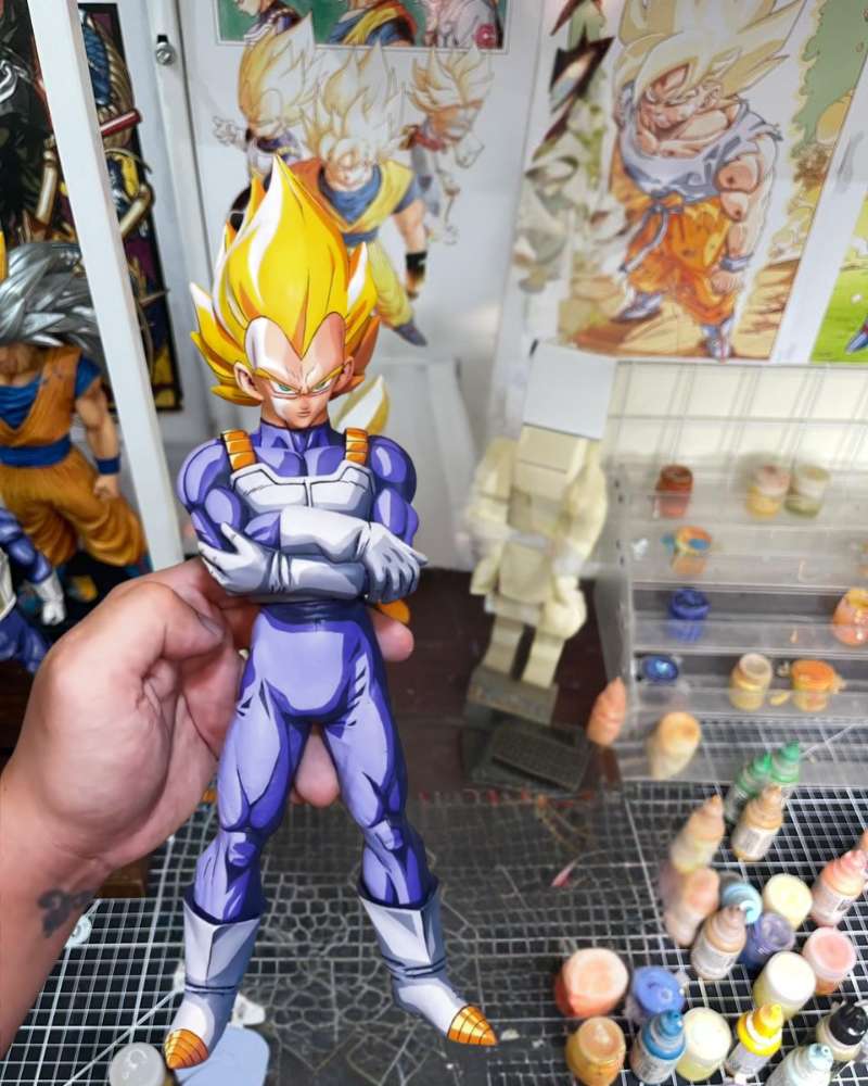 25CM Dragon Ball Vegeta Figure Repaint