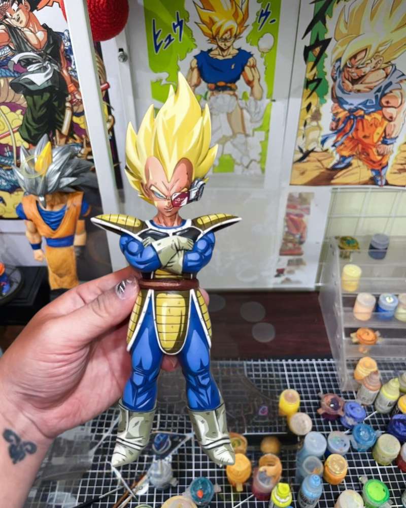 22CM Dragon Ball Z Prince Vegeta Figure Repaint