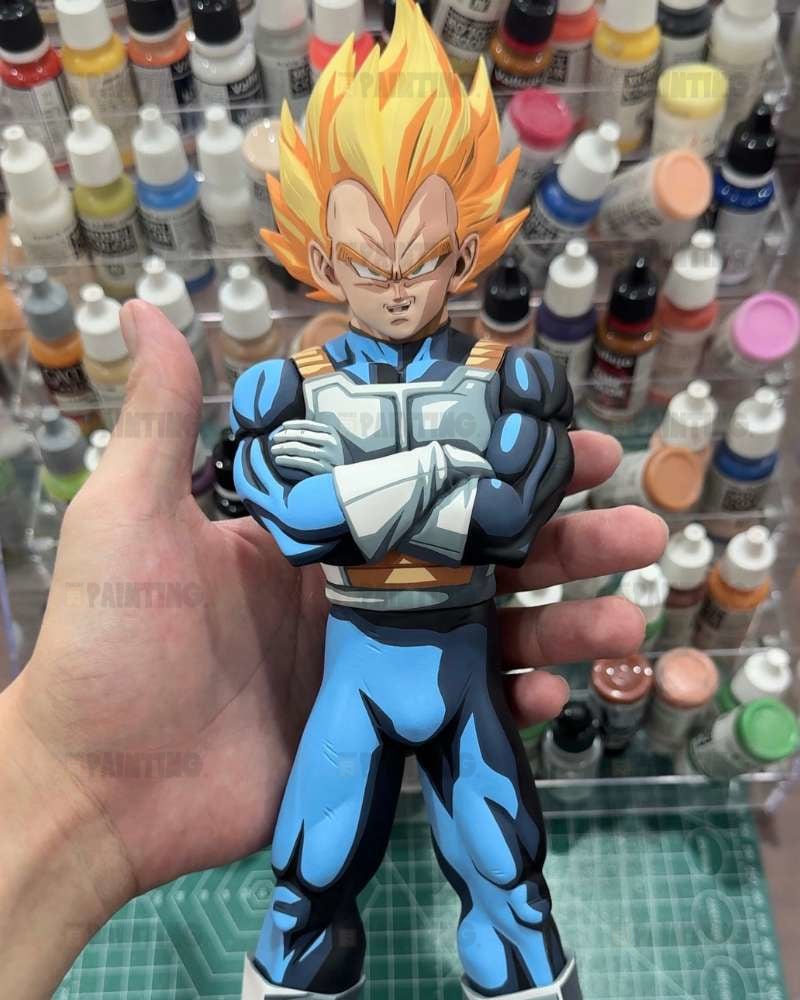 2D Anime Colour Dragon Ball Super Saiyan Vegeta Figure Repaint
