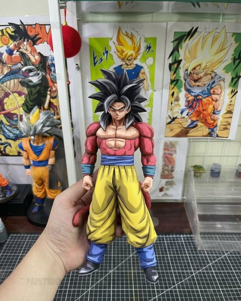 2D Colour Dragon Ball GT Super Saiyan 4 Goku Figure Repaint