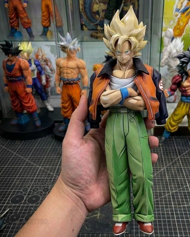 2D Anime Colour Dragon Ball Casual Son Goku Figure Repaint