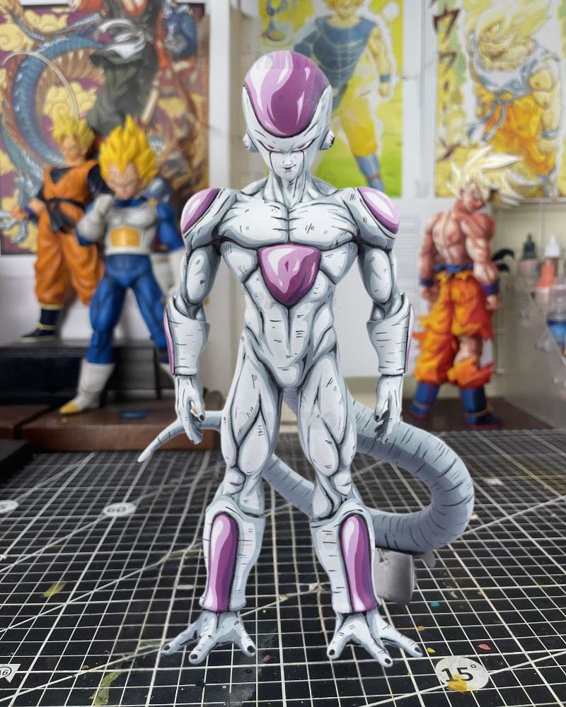 2D Colour Dragon Ball Final Form Frieza Figure Repaint
