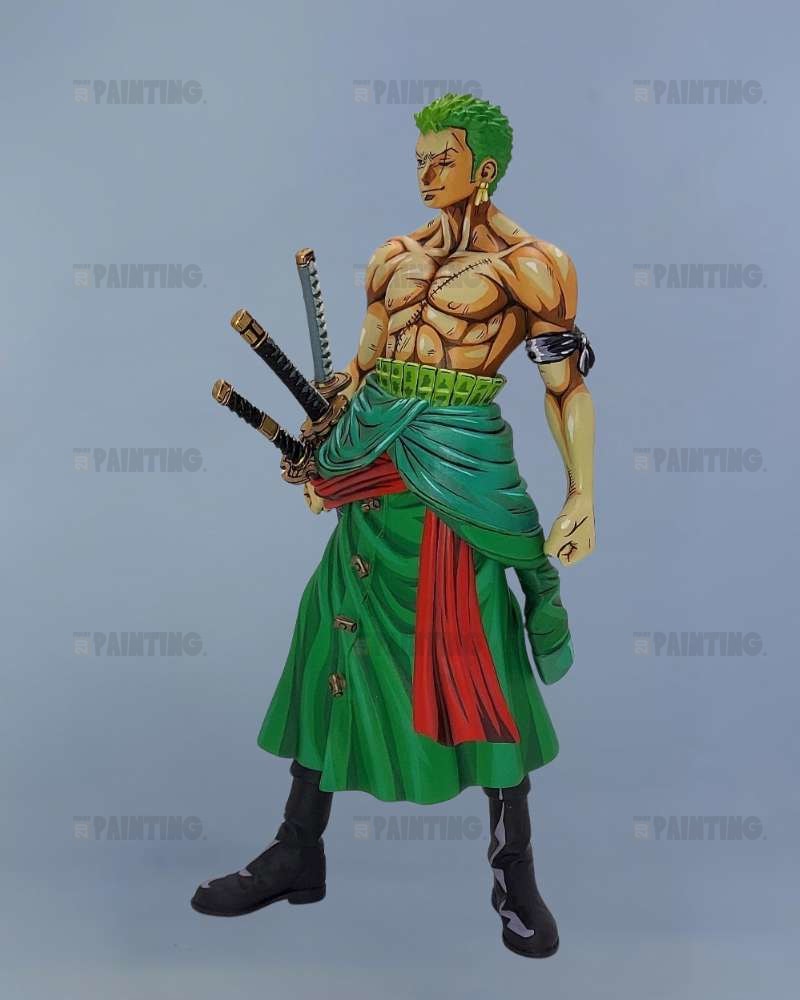 26CM One Piece Roronoa Zoro Figure Repaint