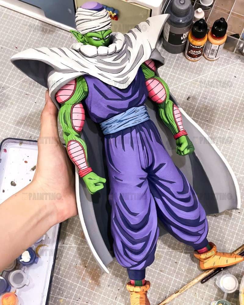 32CM Dragon Ball Z Piccolo Figure Repaint With Interchangeable Arms