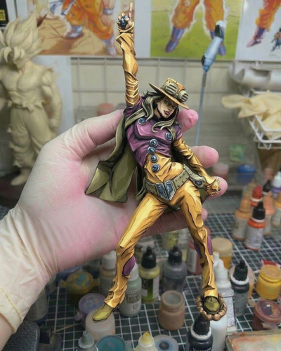 30CM JoJo's Bizarre Adventure Gyro Zeppeli Figure Repaint