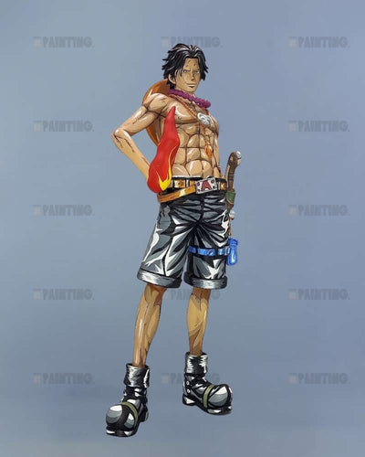 27CM One Piece Grandista Portgas D. Ace Figure Repaint