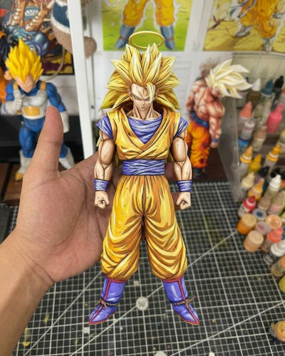 2D Anime Colour Dragon Ball Z Son Goku SSJ3 Figure Repaint