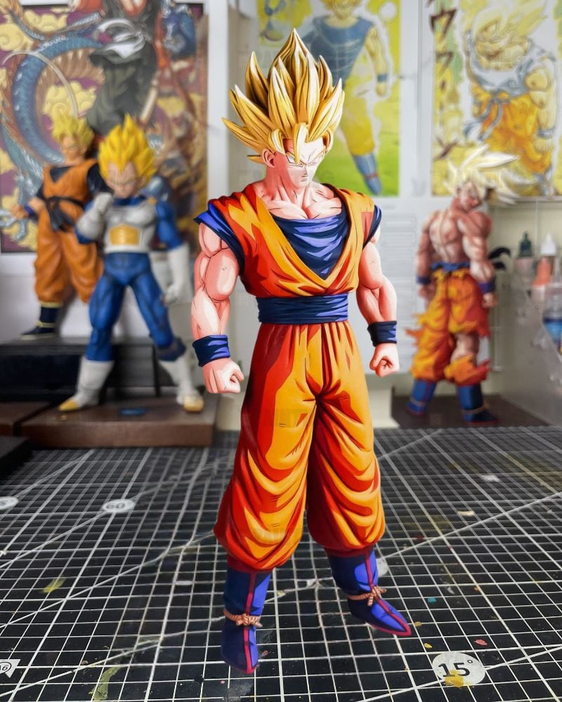 Dragon Ball Super Saiyan 2 Son Goku Figure Repaint