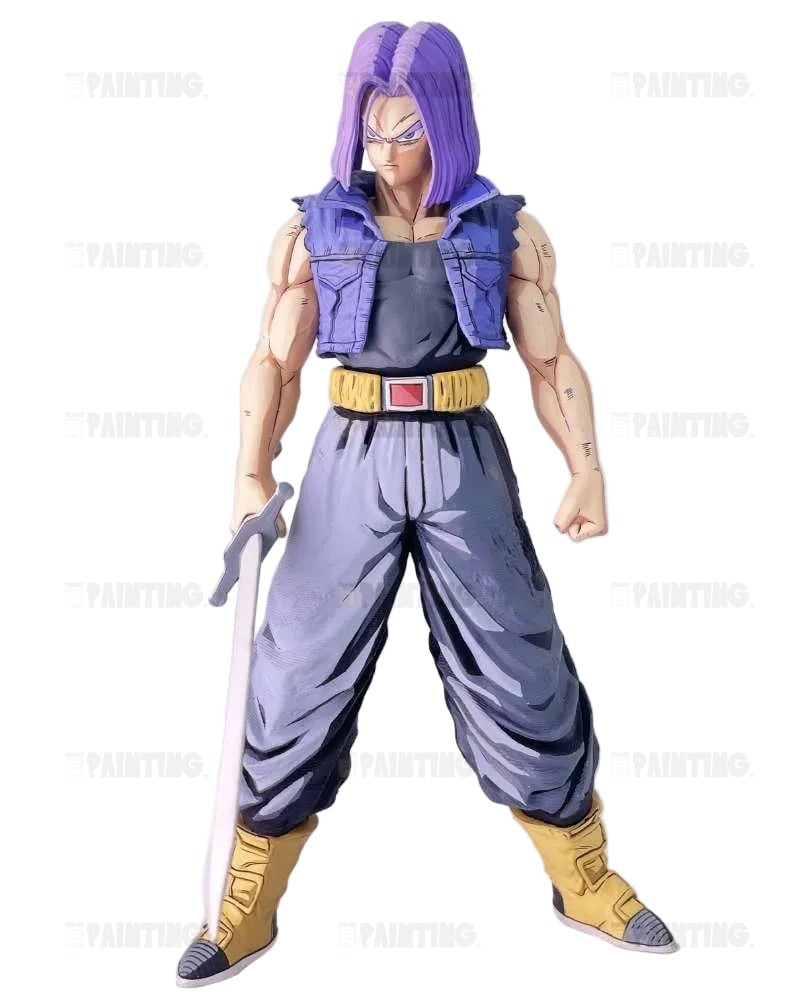Custom Dragon Ball Trunks Anime Colour 2D Figure Repaint