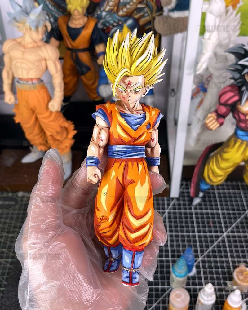 19CM Dragon Ball Z Son Gohan SSJ2 Figure Repaint